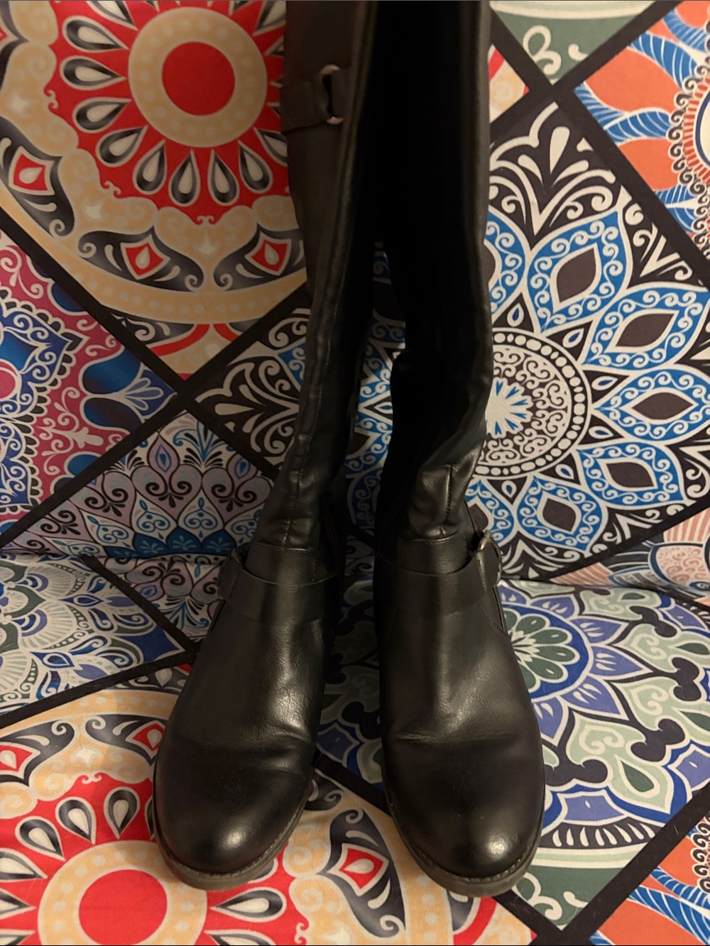 Natural Soul Black Women's Knee-High Riding Boots. EUC - Picture 2 of 9